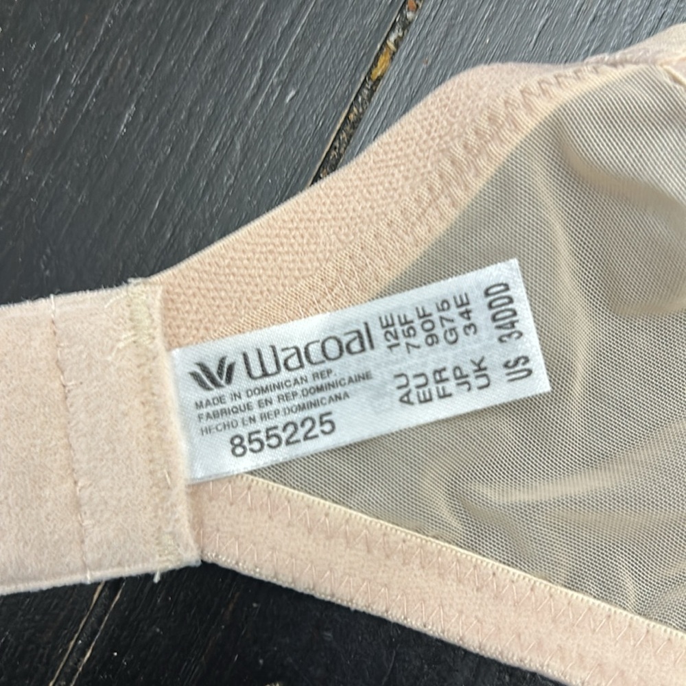 Wacoal 855225 Women size 34DDD Stark Beauty Underwire Bra New Nude - Picture 5 of 6